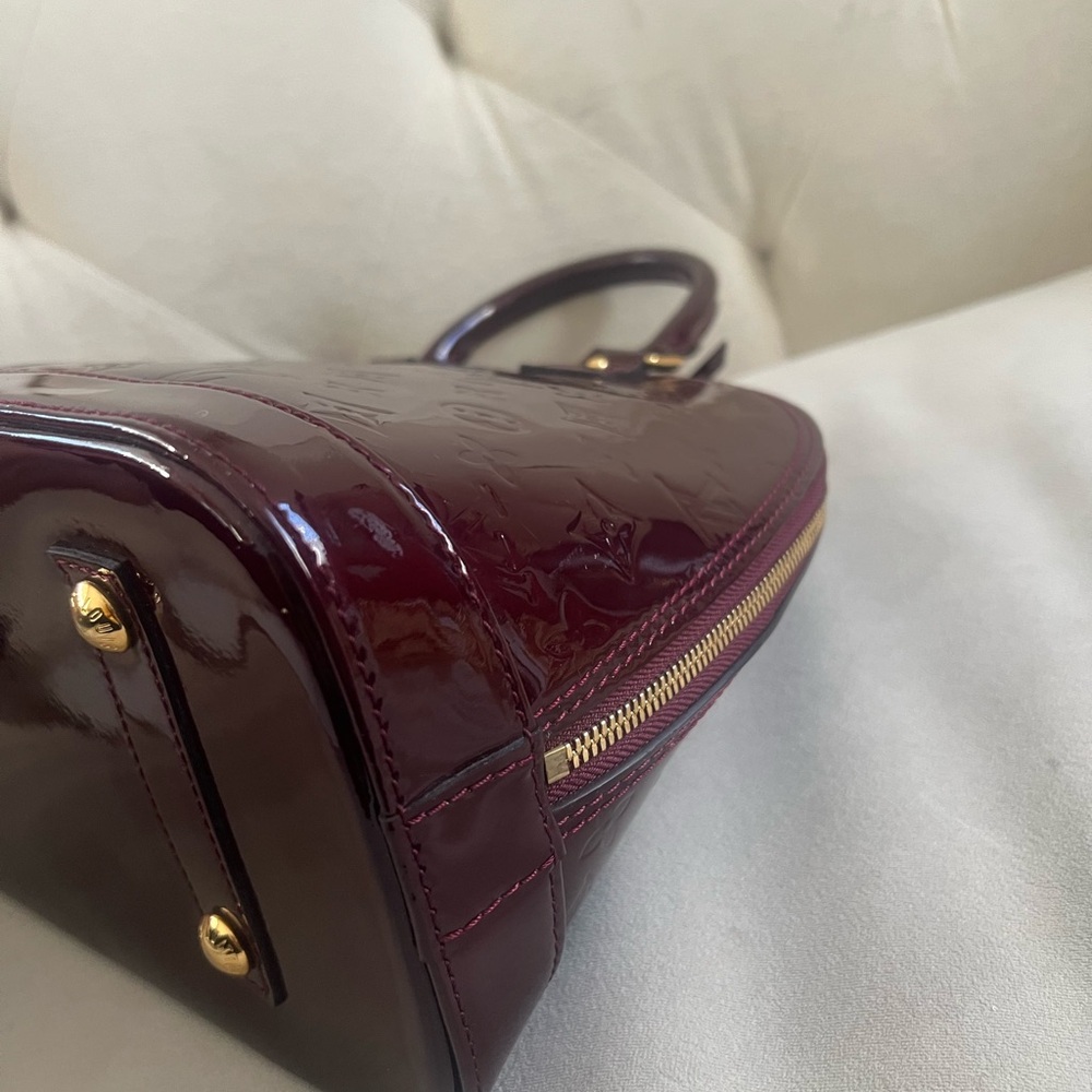 Louis Vuitton Burgundy Vernis  Alma PM Bag - Picture 3 of 5